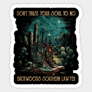 Day Gifts Southern Lawyer Vintage Classic Sticker